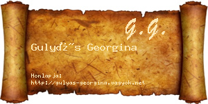 Gulyás Georgina névjegykártya